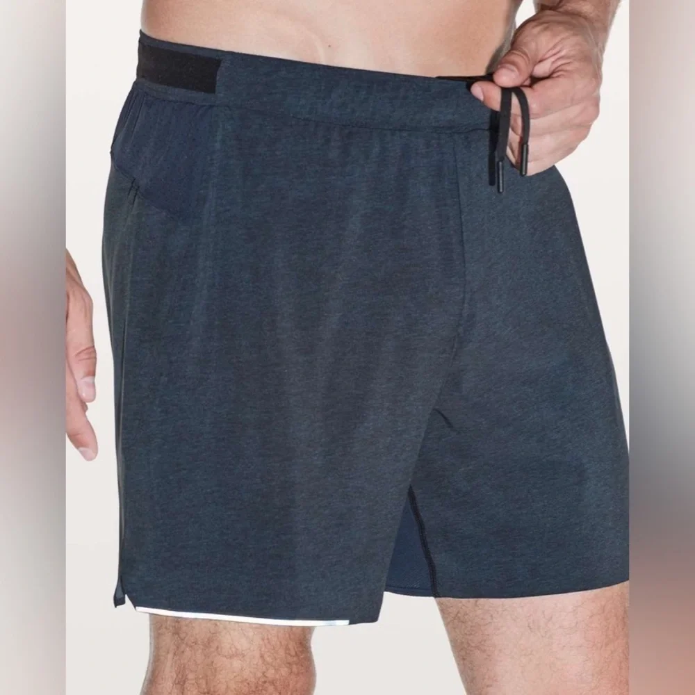Lululemon Surge Shorts 6” inseam Blue Lined Swift Ultra Size Medium Excellent